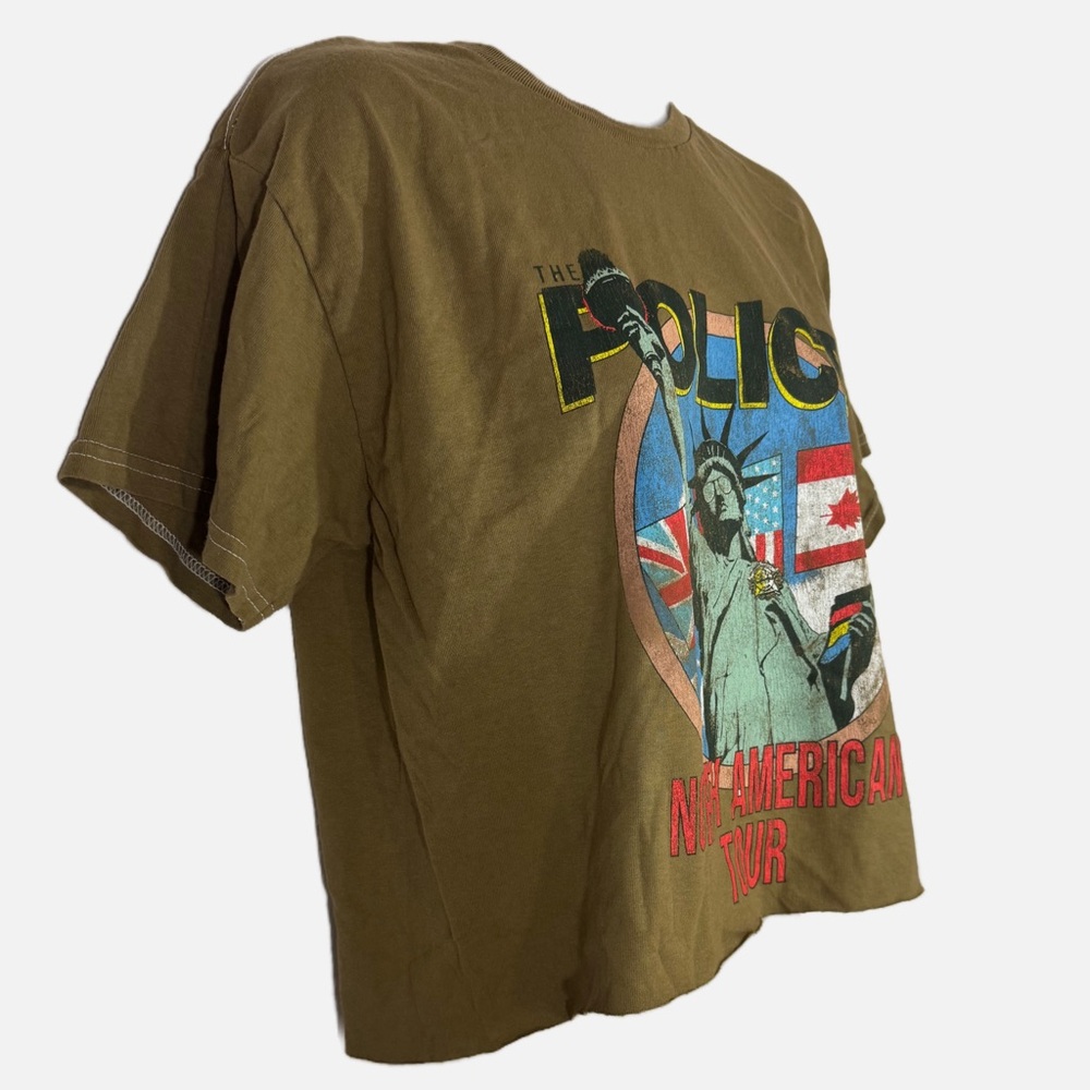 The Police North American Tour Cropped Graphic Tee - Band Tee - NWOT - Picture 3 of 10